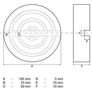 Produktbild für Gummiauflage BGS-technic 72110, für Wagenheber