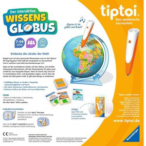 Produktbild für Globus tiptoi Ravensburger 00107, Wissens Globus