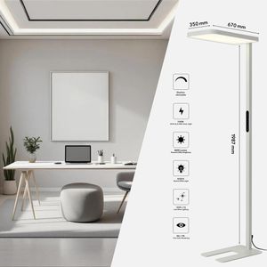 Produktbild für Stehlampe FeinTech LT920, LED, weiß, 198 cm