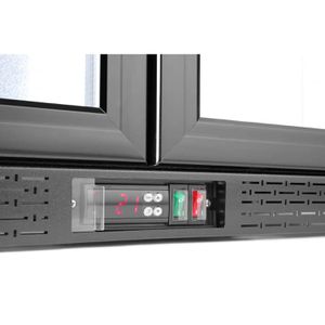 Produktbild für Getränkekühlschrank Arktic 235829, mit Glastür, abschließbar