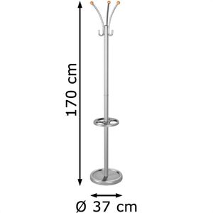 Produktbild für Garderobenständer Kerkmann Nina, 6095, silber