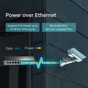 Produktbild für Switch TP-Link TL-SF1008LP, unmanaged