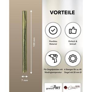 Produktbild für Siegellack gravurART 0824, olive