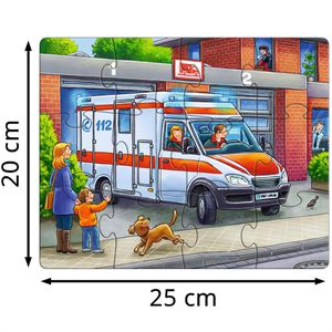 Produktbild für Puzzle Haba 1302759001, Polizei, Feuerwehr &amp; Co.