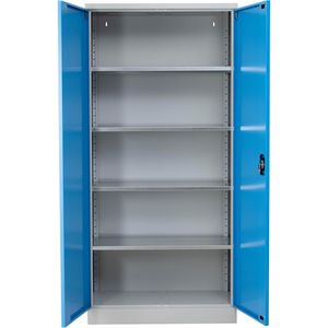 Werkzeugschrank G-Office FLC/NV.192x60, Metall, grau/lichtblau