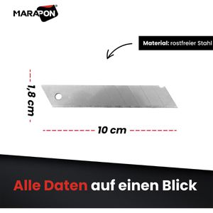 Produktbild für Cuttermesser-Klingen Marapon MCB-18MM, Abbrechklinge