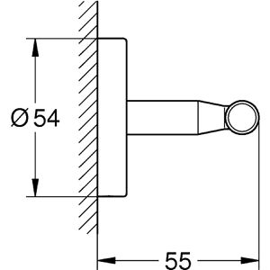 Produktbild für Handtuchhalter GROHE Bau Cosmopolitan 40461001, silber