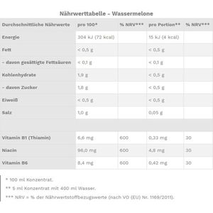 Produktbild für Sirup Best-Body-Nutrition Vital Drink Wassermelone, zuckerfrei