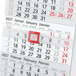 Produktbild für Tischkalender Böttcher-AG Aufstellkalender, mit Werbedruck