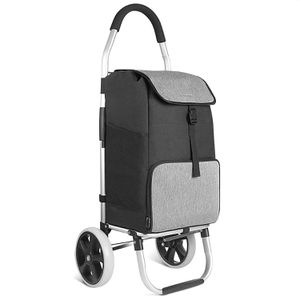 Produktbild für Einkaufstrolley Inateck AB05001, schwarz / grau, klappbar
