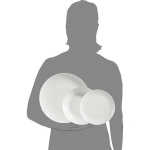 Produktbild für Tafelservice Sänger New Port 208270 Porzellan weiß