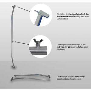Produktbild für Flachplanenbügel Trutzholm aus Aluminium