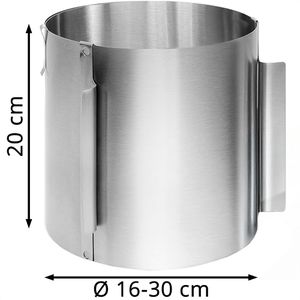 Produktbild für Tortenring 4smile Premium, backofenfest, aus Edelstahl