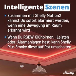 Produktbild für Rauchmelder Shelly Plus Smoke, Funk vernetzbar