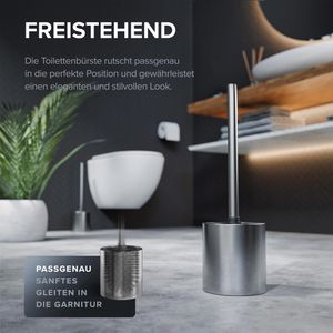Produktbild für WC-Bürste ovimar Toilettenbürste Tuno, silber