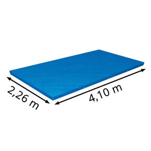Produktbild für Poolabdeckung Bestway 58107, aus PE, blau, mit Spannseil