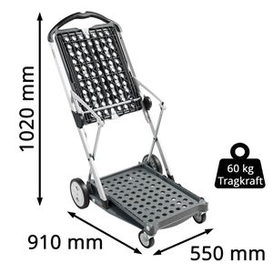 Produktbild für Transportwagen CLAX Klappmobil, Grey Edition, mit Klappbox