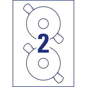 Produktbild für CD-Etiketten Zweckform L6043-100 ClassicSize, weiß