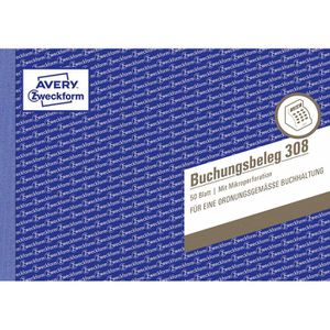 Produktbild für Buchungsbelege Zweckform 308, A5 quer