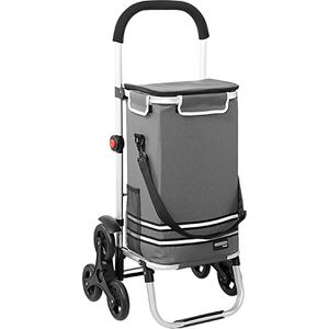 Produktbild für Einkaufstrolley Monzana 109121, grau, klappbar