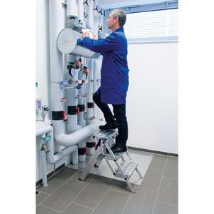 Produktbild für Klapptritt MUNK ML Kompakt-Tritt, 54202, aus Aluminium