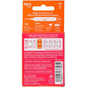 Produktbild für Interdentalbürsten Mara-Expert Premium Orange Minze, ISO-Gr. 1