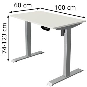 Produktbild für Schreibtisch Kerkmann Move 1, weiß / silber