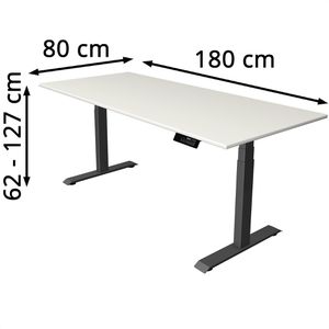 Produktbild für Schreibtisch Kerkmann Move 1 stable, weiß / anthrazit