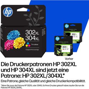 Produktbild für Tinte HP 302XL / 304XL, B7RT8AE color