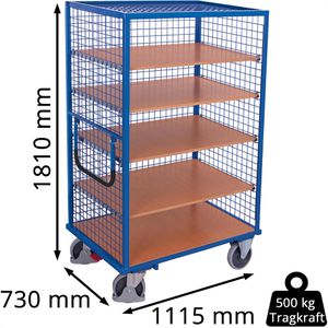 Produktbild für Etagenwagen VARIOfit sw-700.410