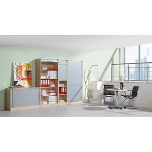 Produktbild für Rollladenschrank Hammerbacher Solid, aus Holz