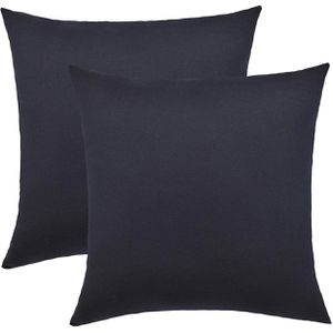 Produktbild für Kissenbezug NatureMark Jersey, schwarz