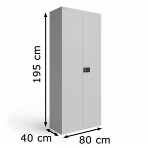 Produktbild für Aktenschrank Bisley E782B84S, aus Metall