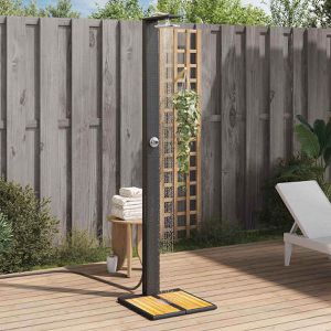 Produktbild für Gartendusche vidaXL 368206, Kaltwasserdusche, schwarz