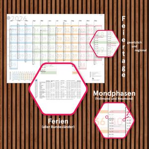 Produktbild für Plakatkalender weekview Colour, Jahr 2026