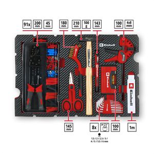 Produktbild für Werkzeugkoffer Einhell E-Case Hobby, 370512