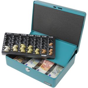 Produktbild für Geldkassette HMF 10015 15, mit Zylinderschloss