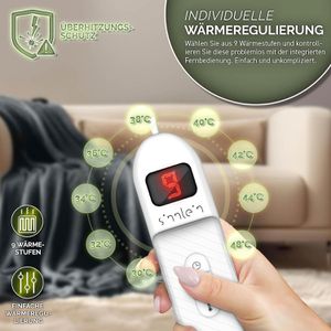 Produktbild für Heizdecke Sinnlein Wärmedecke XXL, grau
