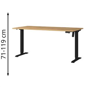 Schreibtisch Germania Profi 3.0, 8024-582, grandson-eiche