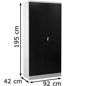 Produktbild für Mehrzweckschrank G-Office UNC.19/N, abschließbar, anthrazit