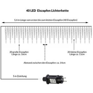 Produktbild für Lichterkette Deuba 992787, 160LED, innen + außen