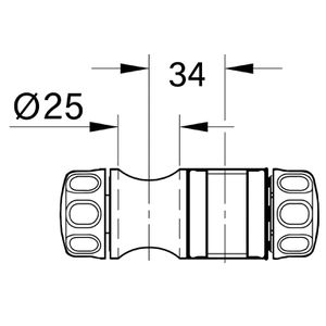 Produktbild für Duschkopfhalterung GROHE Gleitelement 07659000, verchromt