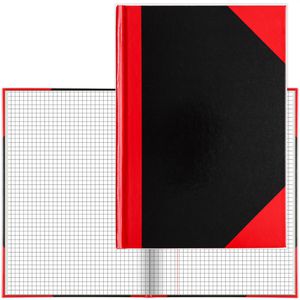 Notizbuch Böttcher-AG schwarz / rot, A5