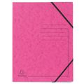 Eckspanner Exacompta 555420E, A4 fuchsia, 355g/m² Karton, 5 Stück