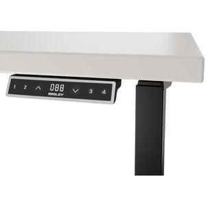 Produktbild für Schreibtisch Bisley E-WonderTech, lichtgrau / schwarz