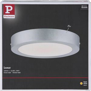 Produktbild für LED-Panel Paulmann Lunar, silber, Ø 22,5 cm