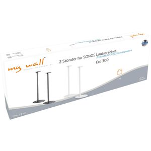 Produktbild für Lautsprecherständer myWall HS44WL, weiß, aus Metall, 2 Stück