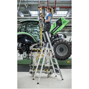 Produktbild für Stehleiter MUNK 40105, nivello-Leiterfüße, mit Plattform