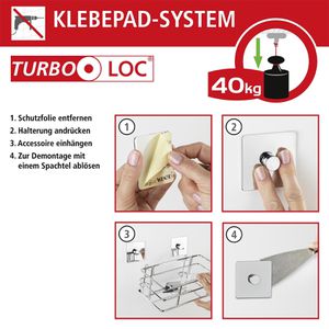 Produktbild für Seifenspender Wenko Carpino Turbo-Loc, 25345100