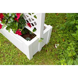 Produktbild für Pflanzkasten KHW Czardas 47101 weiß